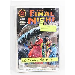 LOT OF 20 #1 COLLECTOR COMICS