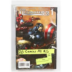 LOT OF 20 #1 COLLECTOR COMICS