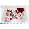 Image 1 : BOX OF SANTA TREE ORNAMENTS