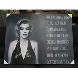 MARILYN MONROE EXPRESSING HER THOUGHTS CANVAS