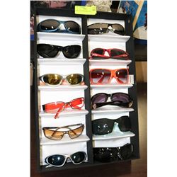 DISPLAY OF DESIGNER SUNGLASSES