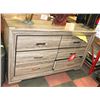 Image 1 : NEW WOOD TONE 6 DRAWER DRESSER