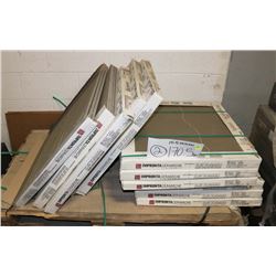 2) 24"X24" MATTE CERAMIC TILE EV01FA F516 DYE LOT