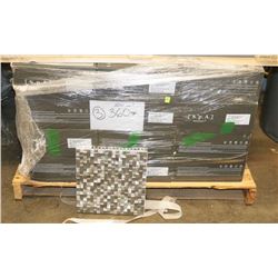 3) 12"X12" ALUMINUM 5/8" MOSAIC BLEND TILE