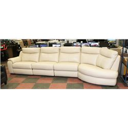 OFF WHITE LEATHERETTE SECTIONAL