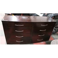 WOOD 8 DRAWER DRESSER