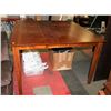 Image 1 : LIGHT WOOD BAR HEIGHT TABLE, 54"X54"X36"