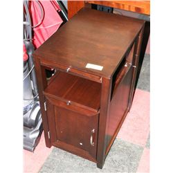 WOOD TONE SIDETABLE, 14"X20"X24"