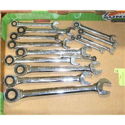 SET OF ENGLISH STANDARD MAXIMUM GEAR WRENCHES