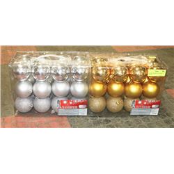48 CHRISTMAS BULBS ASSORTED COLORS