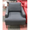 Image 1 : SHOWHOME GREY FABRIC ARMCHAIR