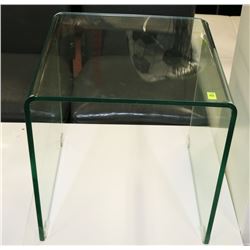 GLASS SHOWHOME END TABLE, 17"X17"X17"