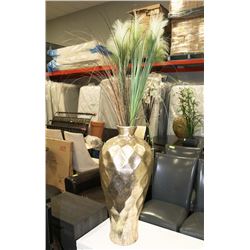 LARGE SHOWHOME VASE WITH ARTIFICIAL FOLIAGE