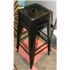Image 1 : PAIR OF SHOWHOME BLACK METAL STOOLS