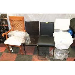 SHOWHOME 4 ASSORTED CHAIRS