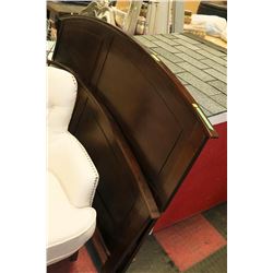 KING SIZE WOOD HEADBOARD WITH FOOTBOARD