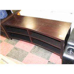 SHOWHOME WOOD TONE TV ENTERTAINMENT STAND