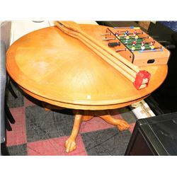 OAK BALL AND CLAW KITCHEN TABLE