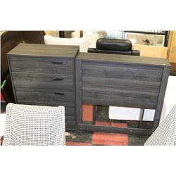 SHOWHOME SINGLE SIZE HEADBOARD WITH 4 DRAWER