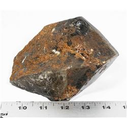 LARGE BLACK QUARTZ CRYSTAL SHARD,