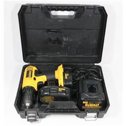 18V DEWALT DRILL WITH 2 BATTERIES AND CHARGER