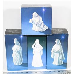 BOX OF AVON AND LLARDO NATIVITY COLLECTIBLES