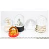 Image 1 : BOX OF 5 ASSORTED SNOW GLOBES