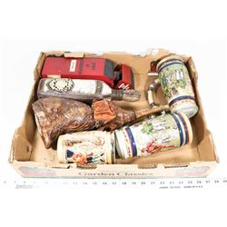 FLAT OF GERMAN STYLE STEINS ETC