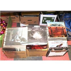 3 BOXES OF LP VINYL RECORDS APPROX 250-275 TOTAL.