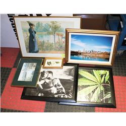 LOT OF 6  ASSORTED PRINTS