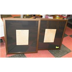 LOT OF 2 SHEET MUSIC PRINTS