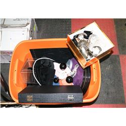 TOTE OF ASSORTED JEWELLERY DISPLAYS AND FASHION