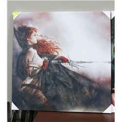RED HEADED WARRIOR CANVAS