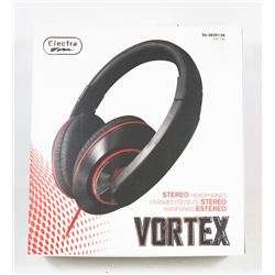 NEW VORTEX STEREO HEADPHONES ( BLACK )