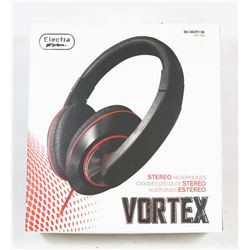 NEW VORTEX STEREO HEADPHONES ( BLACK )