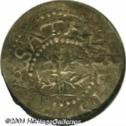 1652[3PENCE] Oak Tree Threepence XF40 NGC.