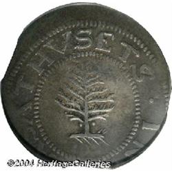 1652[SHILNG] Pine Tree Shilling, Large Planchet VF35 PCGS.