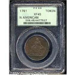 1781[TOKEN] North American Token XF45 PCGS.