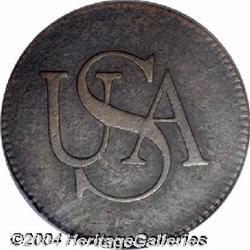 (1785)[COPPER] Bar Copper XF Details, Corroded, NCS.