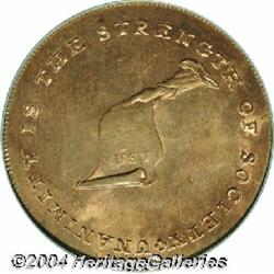 (1792-94)[TOKEN] Kentucky Token, Plain Edge MS64 Red PCGS.