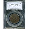 Image 1 : 1787[1C] Fugio Cent, Club Rays, Rounded Ends AU50 PCGS.