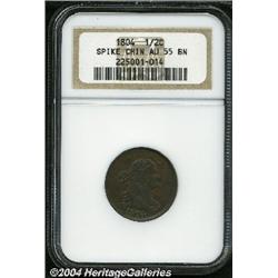 1804[1/2 C] Spiked Chin AU55 NGC.