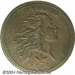 1793[1C] Wreath Cent--Vine and Bars--MS62 Brown NGC.