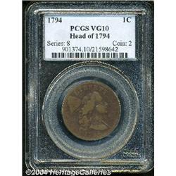 1794[1C] Head of 1794 VG10 PCGS.