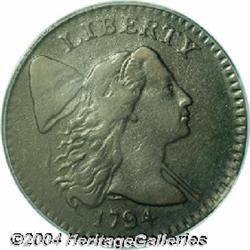1794[1C] Head of 1794--Incomplete Edge Detail--VF35 PCGS.