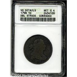 1798[1C] First Hair Style--Double Struck, Corroded--ANACS. VG Details, Net Good 4.