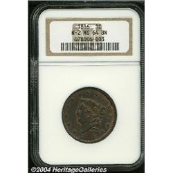 1816[1C] MS64 Brown NGC.