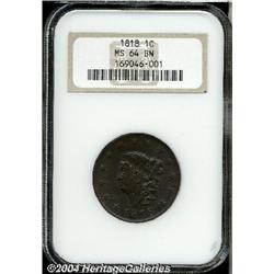 1818[1C] MS64 Brown NGC.