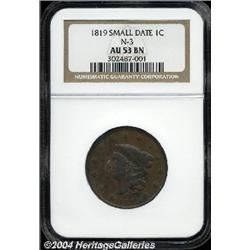 1819[1C] Small Date AU53 NGC.