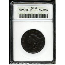 1820/19[1C] AU50 Brown ANACS.
